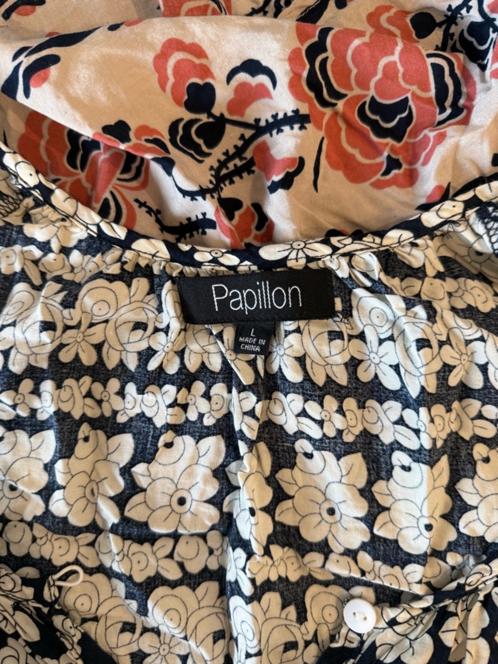 Floral Border Print Scoop Neck Women's Tunic Top - Picture 4 of 4